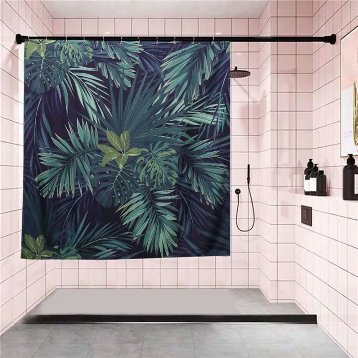 4X%20Green%20Shower%20Curtain%20Leaves%20Printing%20Pattern%20Modern%20Natural%20Plant%20Pattern%20Polyester%20Bathroom%20Waterproof%20Curtains%20-%20Image%205