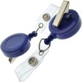 1PcsPremium Retractable ID Badge Reels with Alligator Clip - Solid Color Blanks with Nylon Key Pull String for Nurse, DIY Crafts by Specialist ID. 
