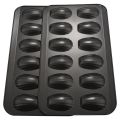 fasdaga 4 Packs Non-Stick Madeleine Pot, Baking Mold 12 with Shell Cake Baking Tray Chocolate Non-Stick Baking Tray. 