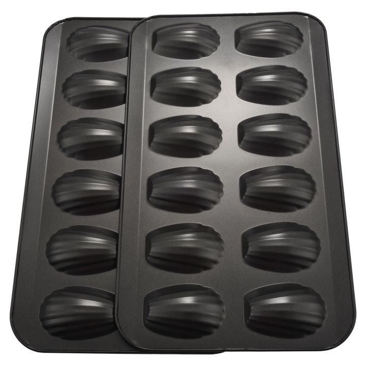fasdaga%204%20Packs%20Non-Stick%20Madeleine%20Pot,%20Baking%20Mold%2012%20with%20Shell%20Cake%20Baking%20Tray%20Chocolate%20Non-Stick%20Baking%20Tray%20-%20Image%204