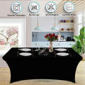 Tablecloths for Rectangular Tablecloths,Stretch Fit Tablecloths,for Events, Cocktail Parties Black. 