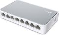 TP-Link 8 Port 10/100Mbps Fast Ethernet Switch  Desktop Ethernet Splitter  Ethernet Hub  Plug and Play  Unmanaged (TL-SF1008D), White. 