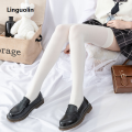 Linguolin Silicone Non-slip Long Stockings Over The Knee Socks Japanese Uniforms White Stockings Are Thin and Tall Thigh Socks. 