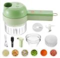 Rechargeable Mini Electric Vegetable Chopper 4 in 1 Cordless Food Processor with Brush. 