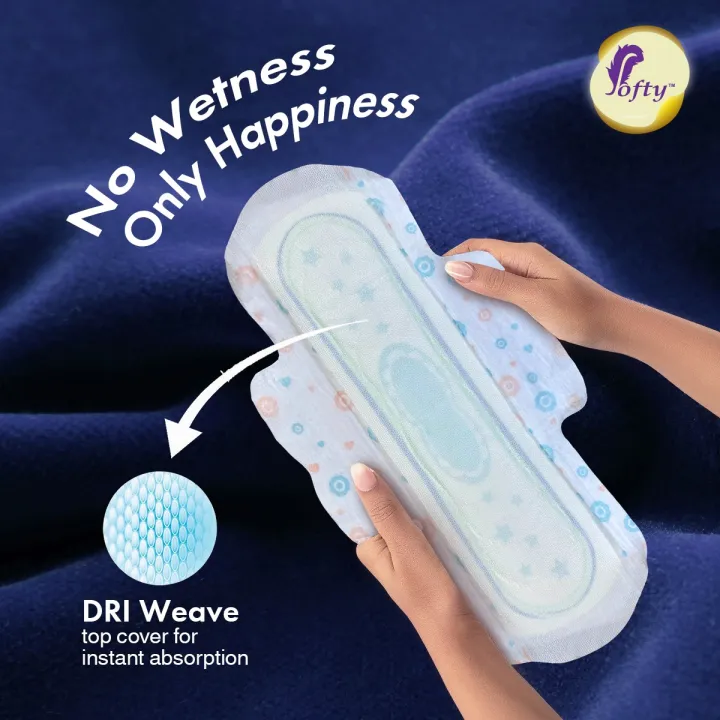 SOFTY%20Sanitary%20Napkins%20Night%20XL%20290mm%208pads/Pack.%20Rash%20Free%20-%20Image%203