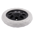 2 PCS Black White Plastic Core Foam Cartwheel Casters. 