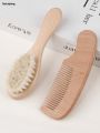 Sutuiying Beech airbag comb, wool brush, flat comb, portable Luxury baby shampoo brush, wool soft brush, hair comb set. 