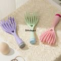Difutagui Styling scalp cut-out handy heart shaped hair brush 【2025 Version】 portable massage with mirror hair tool travel brush. 