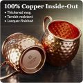 Navisha 100% Pure Solid Copper Mug 530Ml. 