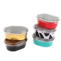 10pcs Aluminum Foil Baking Cup Heat Resistant Cake Cups Mold with Lid Cupcake DENGYOUZHOU. 