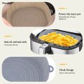 Wenefang Air Fryer Silicone Basket Airfryer Oven Baking Silicone Tray Reusable Hot Selling Airfryer Pot Pan Liner Mold Pizza Fried Chicken DC05. 