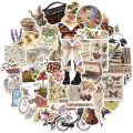 Artsy Home 25/50pcs Old Time Thing Retro Stickers for Laptops Scrapbook and Skateboards Cellphone Guitar. 