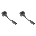 JINMY 2X Front Right Windshield Heated Washer Sprayer Nozzle Jet 61668374366 for 3 Series E46 323I 325I 328I 330I 99-05. 