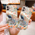 UCUC for Samsung S10 Back Cover + Free Lanyard Peacock Luxury 6D Plating Soft Silicone Phone Case. 
