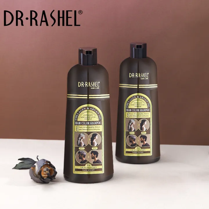 Dr.Rashel%20Collagen%20And%20Argan%20Oil%20Hair%20Color%20Shampoo-%20%20Dark%20Brown%20(400ML)%20-%20Image%203
