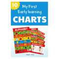 Early Learning Educational 10 Charts Boxset for Kids : Perfect for Homeschooling, Kindergarten and Nursery Students. 