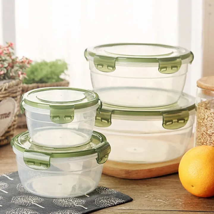 1/4Pcs%20Safe%20Plastic%20Round%20Storage%20Box%20with%20Lid%20Sealed%20Rectangular%20Food%20Containers%20Stackable%20Trasparent%20Crisper%20-%20Image%205