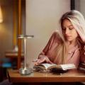 JAERBEE Cordless Table Lamps Touch Control Atmosphere Light 2000mAH Rechargeable Battery Operated LED Table Lamp for Bedside. 