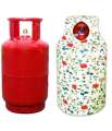 Lpg Gas Cylinder Cover Quilted Material (Assorted Color/Design). 