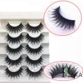 New Portable Eay to Ue 5 Pair Natural Fale Eyelahe Handmade Natural Thick Long Cro Lifelike Wipy Fluffy Buhy Curling Eye Lahe et Beauty MakeUp Extenion Cometic Tool. 