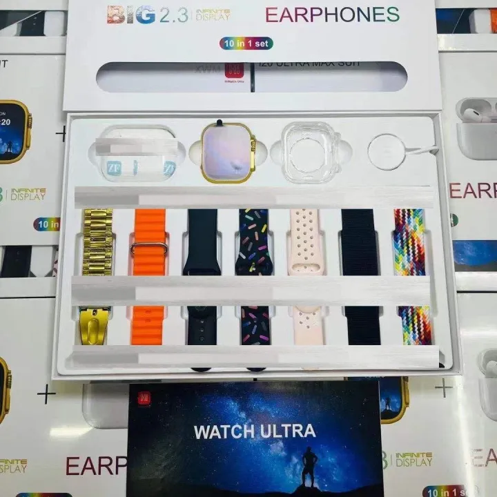 I20%20Ultra%20Max%20Suit%20Smart%20Watch%20with%20ANC%20Earbuds%20Gift%20Box%20Ultra%2010+1%20Smartwatch%20with%207%20Straps%20Case%202.3%20Inch%20%7C%20HD%20Display%20%7C%20Bluetooth%20Calling%20%7C%20Sports%20Mode%20-%20Image%204