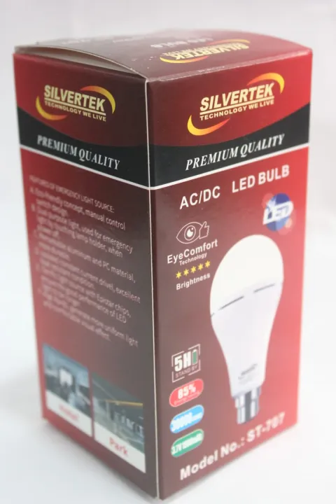 Silvertek%207w%20Rechargable%20AC/DC%20Led%20Bolb%20,%20Premium%20Quality%20Chargable%20Light%20-%20Image%202