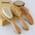Wenefang Newborn Baby Wooden Brush Baby Natural Wool Comb Newborn Hair Brush Infant Head Birth/Christening/Birthday Baby Shower Gift. 