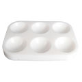 【Top-Rated Product】25pcs Makeup Drawing 6 Well Rectangular Tray Art Supplies Pigment Plastic Paint Palette Artist Watercolor Pallets Painting Tool. 