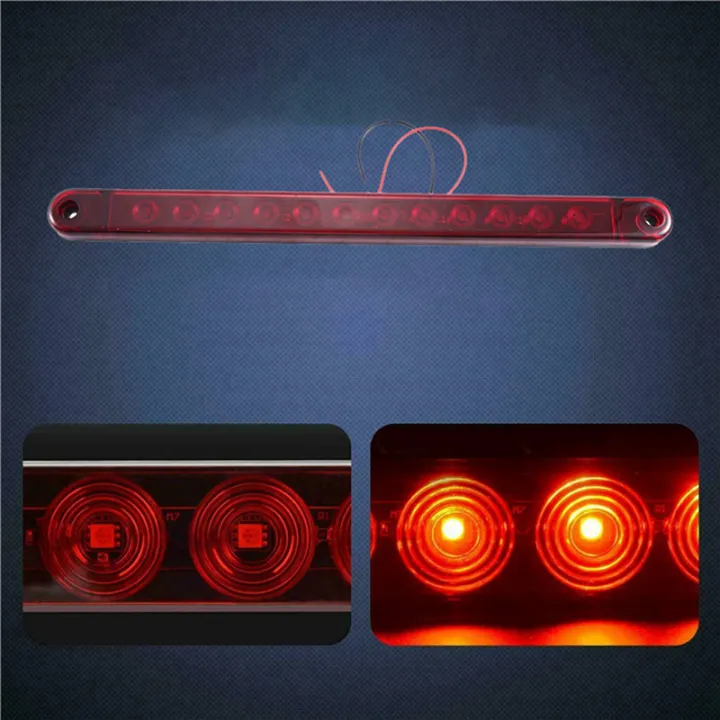 2X%2012LED%20Stop%20Light%20Tail%2012V%20Brake%20Lamp%20Bar%20Truck%20Trailer%20Lorry%20Bus%20Brake%20Identfication%20Lights%20-%20Image%208
