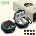 Lenuo Luxury armor protective cover for Samsung Galaxy Buds2 earphone protective cover with keychain. 