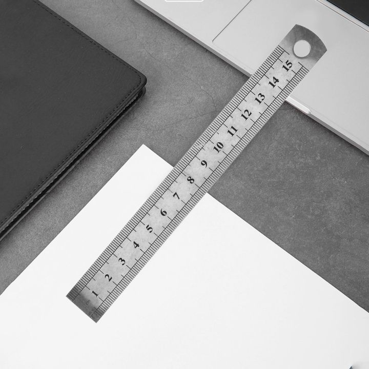15cm%206%20Inch%20Stainless%20Metal%20Ruler%20Measuring%20Tool%20-%20Image%206