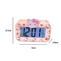 New Sanrio Hello Kitty Alarm LED Digital Clock Mini with Night Light Cartoon Alarms Clocks Multi-function Cute Desktop Clock Desktop Ornament Gifts. 