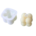 Candle Making Kits 3- Wicks, Cotton thread, Holder, Jars - 10 Pcs Each and Bubble Silicon Mold. 