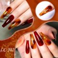 Uonevic Lacquer Nail Art Gel Clear TE 7mlLILYCU Jelly Amber Gel Nail Polish Bargain price Semi-Permanent UV Gel Brown Translucent Gradient Leopard Finger. 