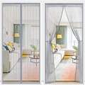 Summer Anti Insect Magnetic Mesh Door Curtain 100x210 cm | Door Net | Musquito Net | Musquito Door Net | Attractive Home Decor | Color May Vary. 