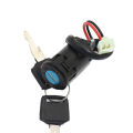 ATV Ignition Key Switch Universal 2 Wires Ignition Keys Start Switch Lock Key XINZE. 
