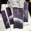 Multi-Pack Page Marker Creative Design Stationery Space Theme Pack of 5 PVC Bookmark for Reading Enthusiasts Children & Adults Literary Gift. 