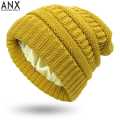 ANX Fashion Woolen Beanies For Women With Silk Interior/ Winter Essential/Satin Silk. 
