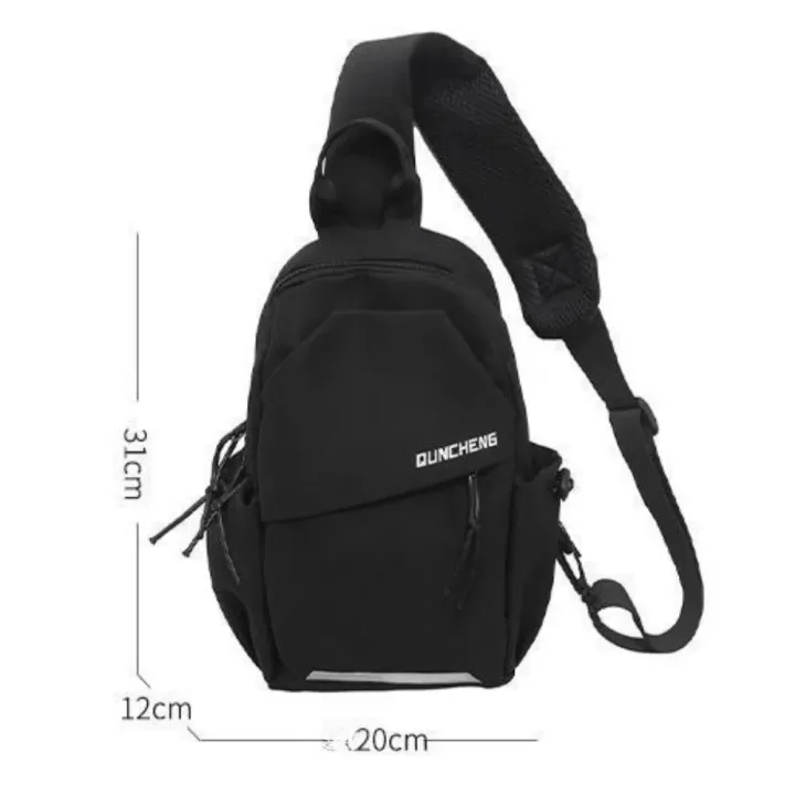 New%20Leisure%20Men's%20Chest%20Bag%20Nylon%20Lightweight%20Crossbody%20Bag%20Multi-pocket%20Waterproof%20Shoulder%20Bag%20for%20Mountain%20Climbing%20-%20Image%202