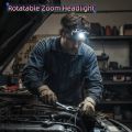 Adjustable Ultra Bright Rotatable Zoom Headlight Waterproof Strong Light Zoomable Headlight Mini Aluminum Alloy Head Torch Outdoors. 