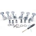 Professional Metal Guitar String Tuning Pegs Totally Closed Machine Head Knob Guitar Tuner 3L3R Configuration String Tuners Acoustic Guitar. 