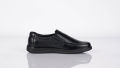 Genuine Leather Slip-on Shoe, Black Horse, 1061. 