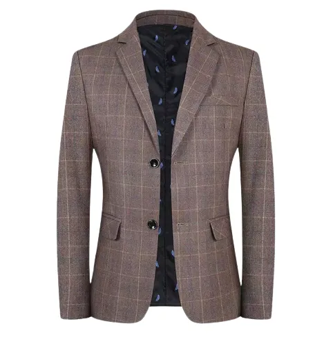 Modern%20Coat%20Cotton%20Mix%20Check%20Printed%20Blazer%20with%20Two%20Buttoned%20for%20Men%20-%20Image%204