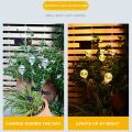 LED Solar Ball Lights 1P65 Waterproof Luminous Copper Wire Solar Garden Light Pathway Lights For Garden Lawn Decoration. 