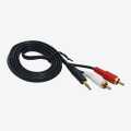 Audio Jack 3.5mm Stereo Male Plug to 2-RCA Male Audio Speaker AUX Cable AV Jack 1.5M. 