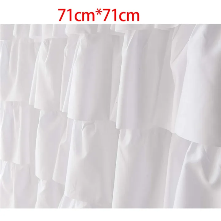 FORIDE%202X%20Ruffle%20Shower%20Curtain%20Home%20Decor%20Soft%20Polyester,%20Decorative%20Bathroom%20Accessories%20Great%20for%20Showers%20and%20Bathtubs%20-%20Image%205