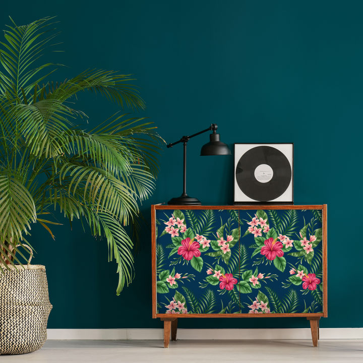 Artsy%20Home%20Rattiya%20Tropical%20Floral%20Pattern%20Wall%20Sticker%20Decal%20for%20Home%20Decor,%20120cm%20x%2040cm%20-%20Image%205