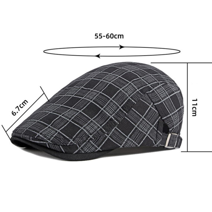 Stripe%20Lattice%20Beret%20Hat%20Women%20Men%20Plaid%20Visors%20Duckbill%20Herringbone%20Flat%20Cap%20-%20Image%202