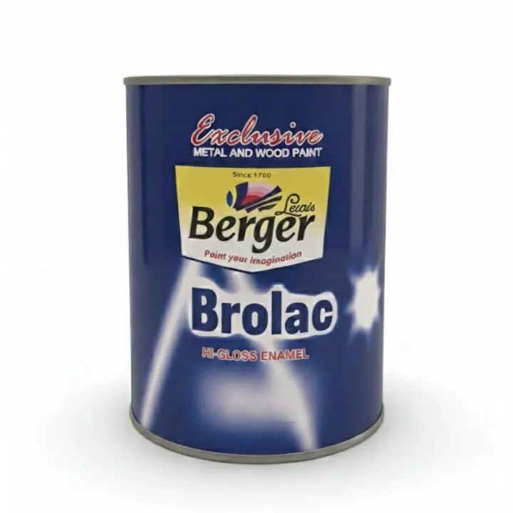 Berger Brolac Hi-Gloss Enamel For Wood and Metal ( Black ) | Daraz.com.np