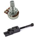 10x Guitar Small Size Pots A250K Potentiometers & 6Pcs Metal Guitar Locked String Saddles for Floyd-Rose Tremolo Bridge. 